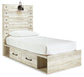 Cambeck  Panel Bed With 4 Storage Drawers With Mirrored Dresser Signature Design by Ashley®