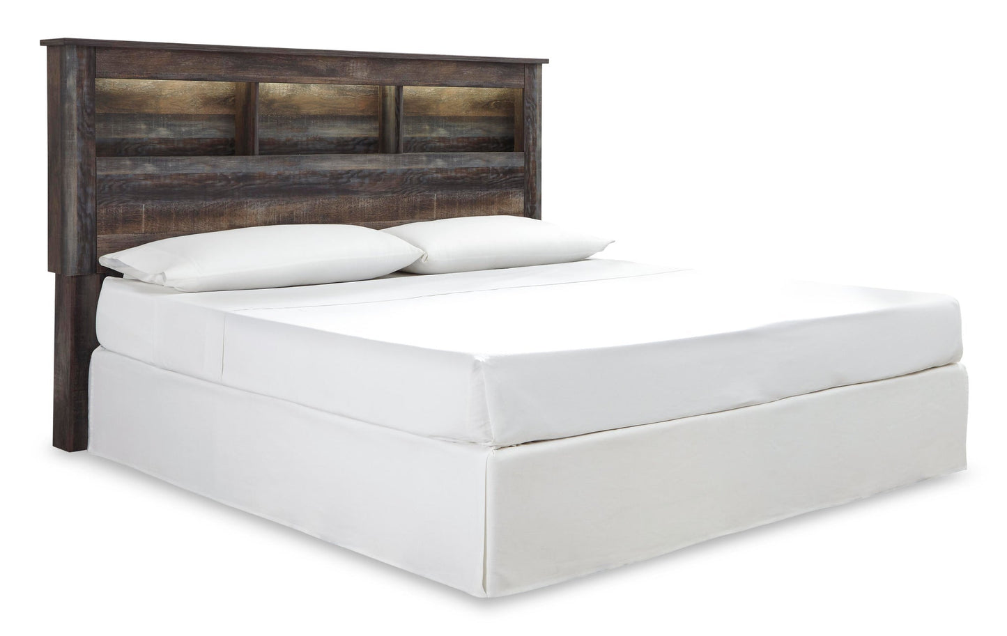 Drystan /California King Bookcase Headboard Bed With Mirrored Dresser Signature Design by Ashley®