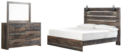 Drystan  Panel Bed With Mirrored Dresser Signature Design by Ashley®