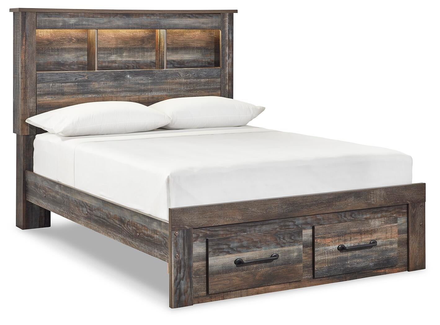 Drystan  Bookcase Bed With 2 Storage Drawers With Mirrored Dresser Signature Design by Ashley®