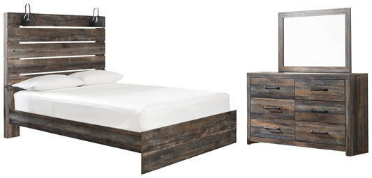 Drystan  Panel Bed With Mirrored Dresser Signature Design by Ashley®