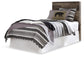 Derekson  Panel Headboard Bed With Mirrored Dresser Benchcraft®