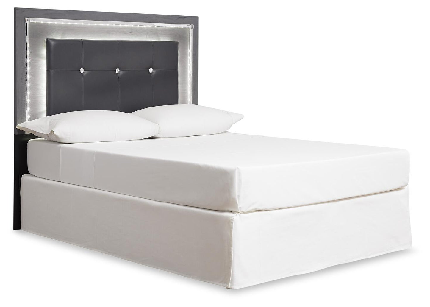 Lodanna /California King Upholstered Panel Headboard Bed With Mirrored Dresser Signature Design by Ashley®