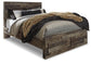 Derekson  Panel Bed With 2 Storage Drawers With Mirrored Dresser, Chest And Nightstand Benchcraft®