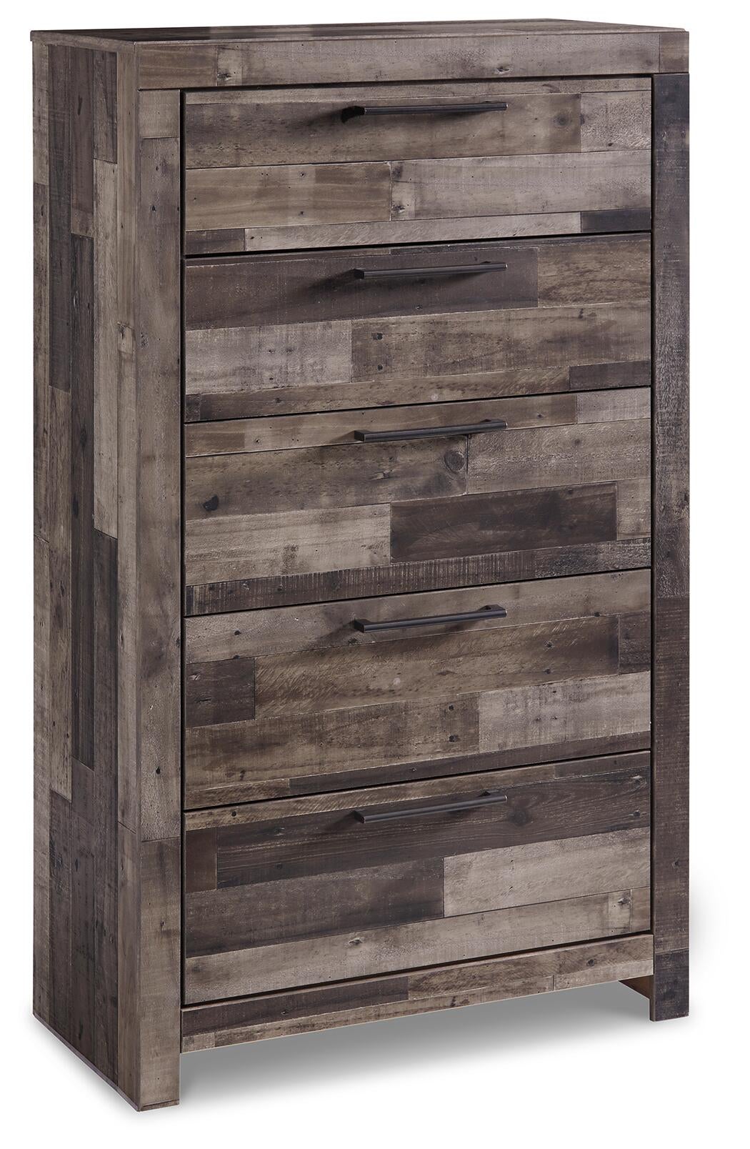 Derekson  Panel Bed With 2 Storage Drawers With Mirrored Dresser, Chest And Nightstand Benchcraft®