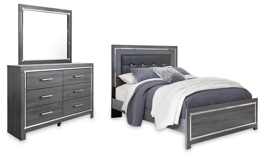 Lodanna  Panel Bed With Mirrored Dresser Signature Design by Ashley®