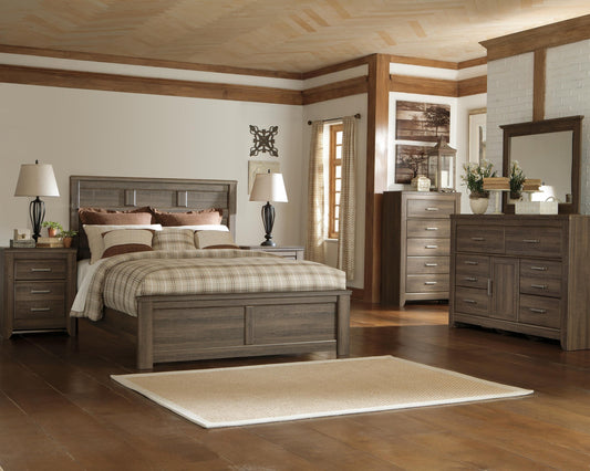 Juararo  Panel Bed With Mirrored Dresser Signature Design by Ashley®