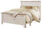 Willowton  Panel Bed With Mirrored Dresser Signature Design by Ashley®