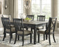 Tyler Creek Dining Table and 6 Chairs Signature Design by Ashley®