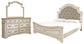 Realyn  Upholstered Panel Bed With Mirrored Dresser Signature Design by Ashley®