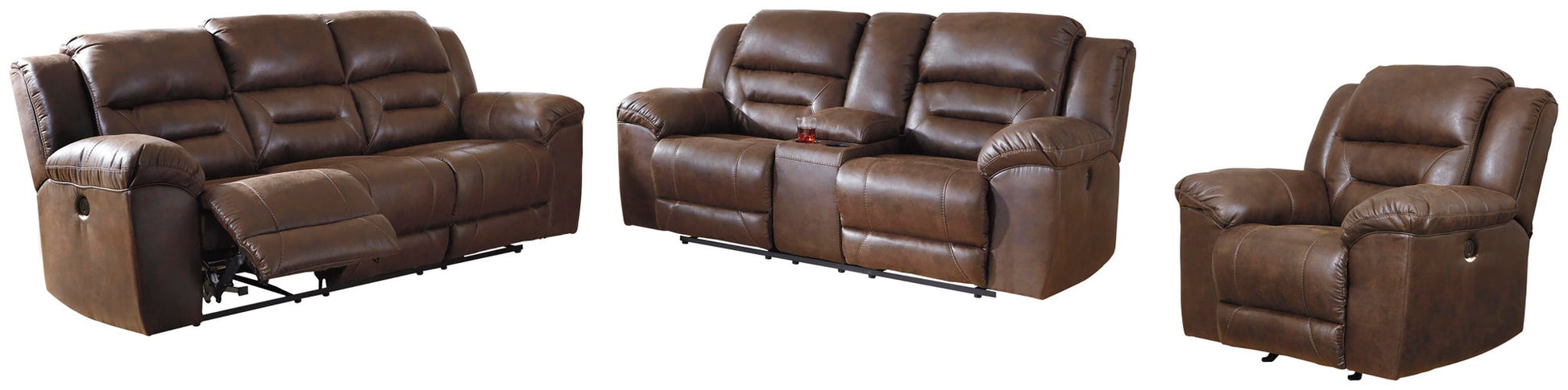 Stoneland Sofa, Loveseat and Recliner Signature Design by Ashley®