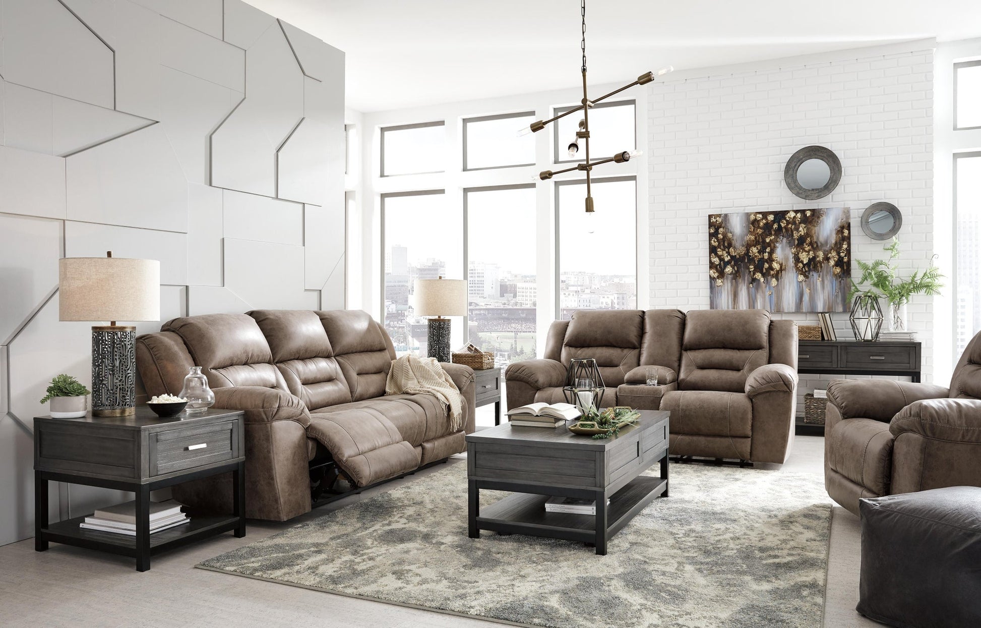 Stoneland Sofa, Loveseat and Recliner Signature Design by Ashley®