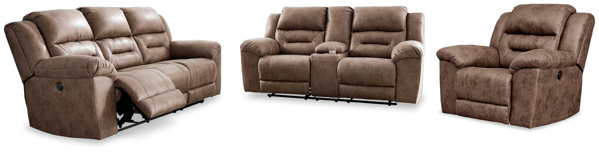 Stoneland Sofa, Loveseat and Recliner Signature Design by Ashley®