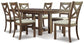 Moriville Dining Table and 6 Chairs Signature Design by Ashley®