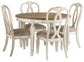 Realyn Dining Table and 4 Chairs Signature Design by Ashley®