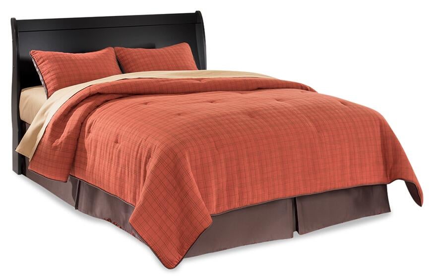 Huey Vineyard  Sleigh Headboard Bed With Mirrored Dresser, Chest And Nightstand Signature Design by Ashley®