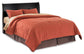 Huey Vineyard  Sleigh Headboard Bed With Mirrored Dresser, Chest And Nightstand Signature Design by Ashley®