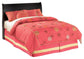 Huey Vineyard  Sleigh Headboard Bed With Mirrored Dresser Signature Design by Ashley®