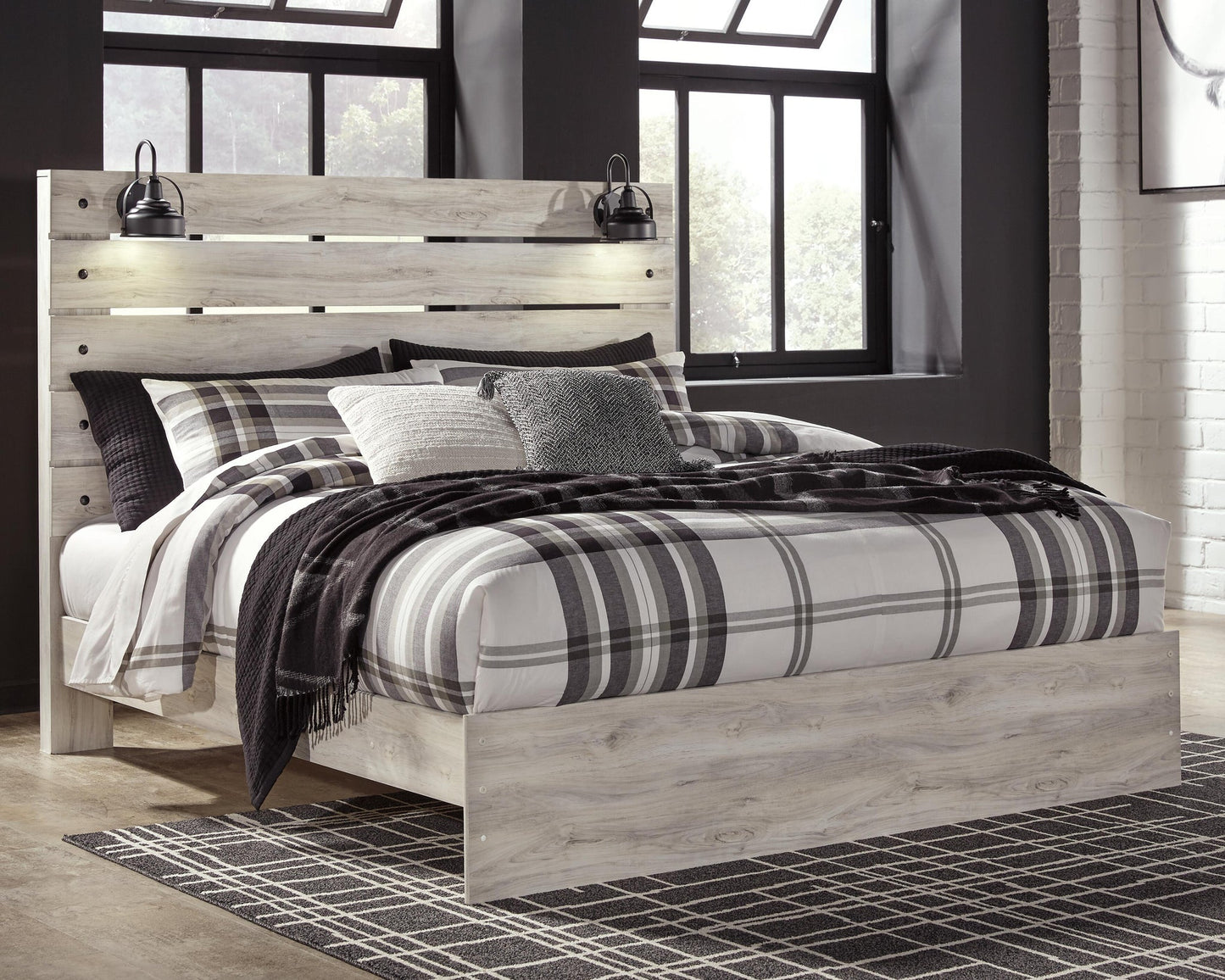 Cambeck  Panel Bed With Mirrored Dresser Signature Design by Ashley®