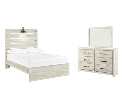 Cambeck  Panel Bed With Mirrored Dresser Signature Design by Ashley®