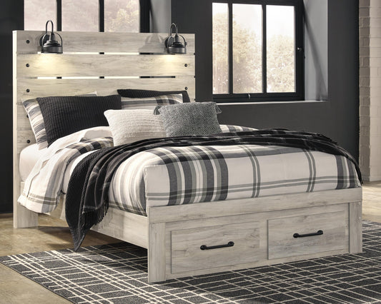Cambeck  Panel Bed With 2 Storage Drawers With Mirrored Dresser Signature Design by Ashley®