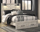 Cambeck  Panel Bed With 2 Storage Drawers With Mirrored Dresser Signature Design by Ashley®