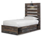 Drystan  Panel Bed With 4 Storage Drawers With Mirrored Dresser Signature Design by Ashley®