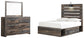Drystan  Panel Bed With 4 Storage Drawers With Mirrored Dresser Signature Design by Ashley®