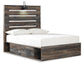 Drystan  Panel Bed With 4 Storage Drawers With Mirrored Dresser Signature Design by Ashley®