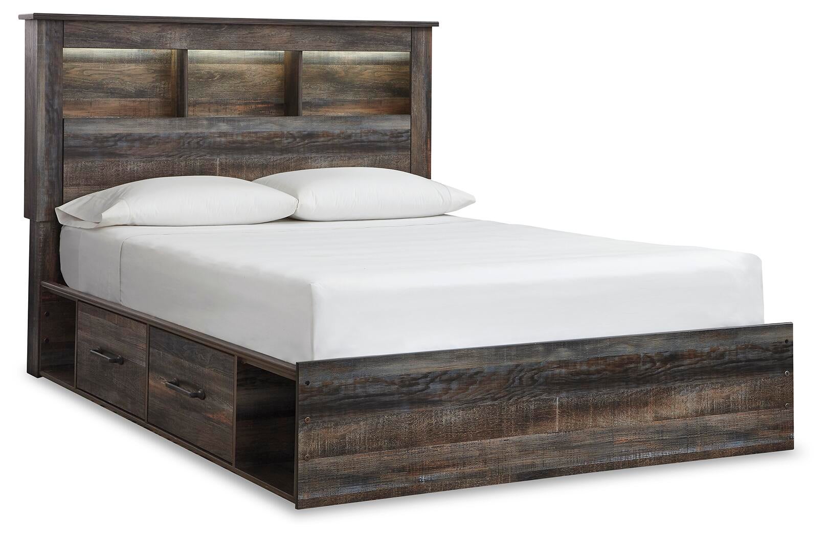 Drystan  Bookcase Bed With 2 Storage Drawers With Mirrored Dresser Signature Design by Ashley®