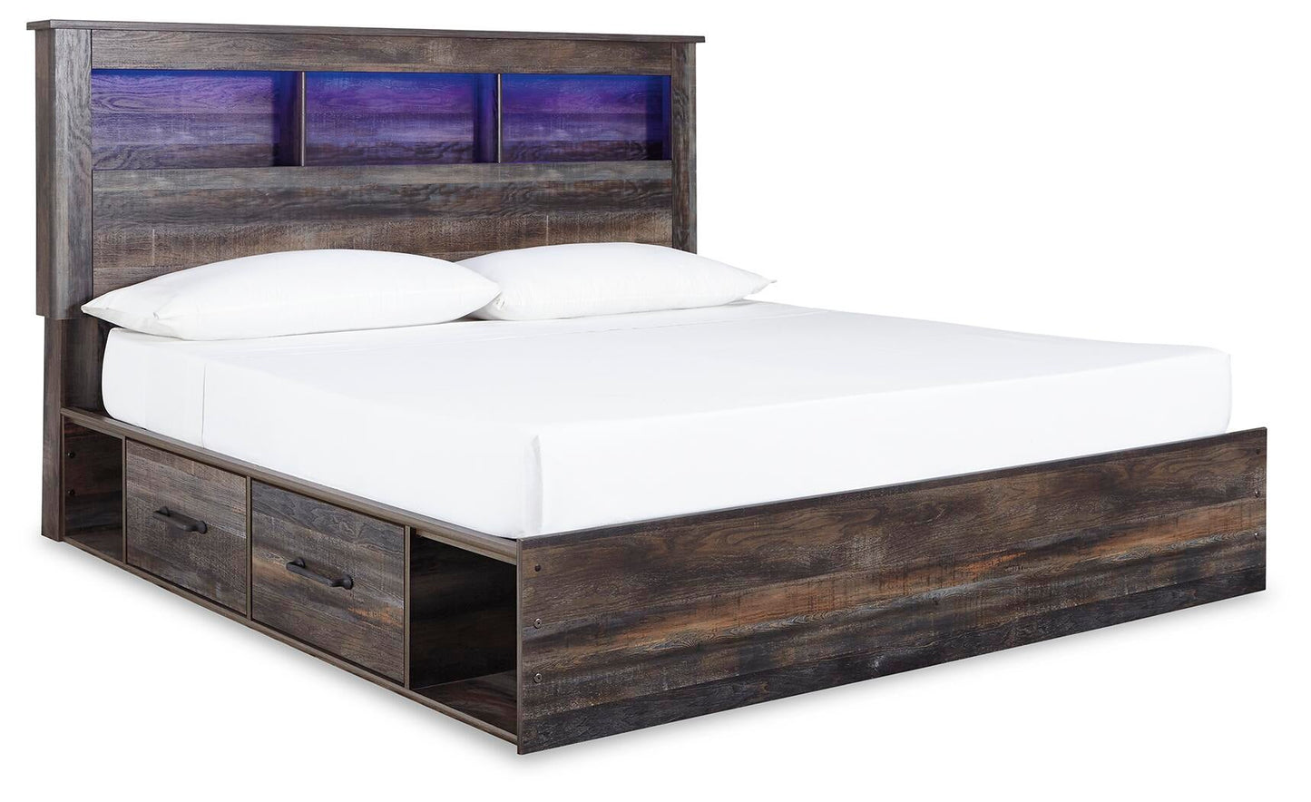 Drystan  Bookcase Bed With 2 Storage Drawers With Mirrored Dresser, Chest And Nightstand Signature Design by Ashley®