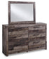 Derekson  Panel Bed With 2 Storage Drawers With Mirrored Dresser, Chest And Nightstand Benchcraft®
