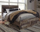Derekson  Panel Bed With 2 Storage Drawers With Mirrored Dresser, Chest And Nightstand Benchcraft®