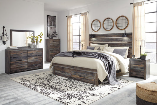 Drystan  Panel Bed With Storage With Mirrored Dresser, Chest And Nightstand Signature Design by Ashley®