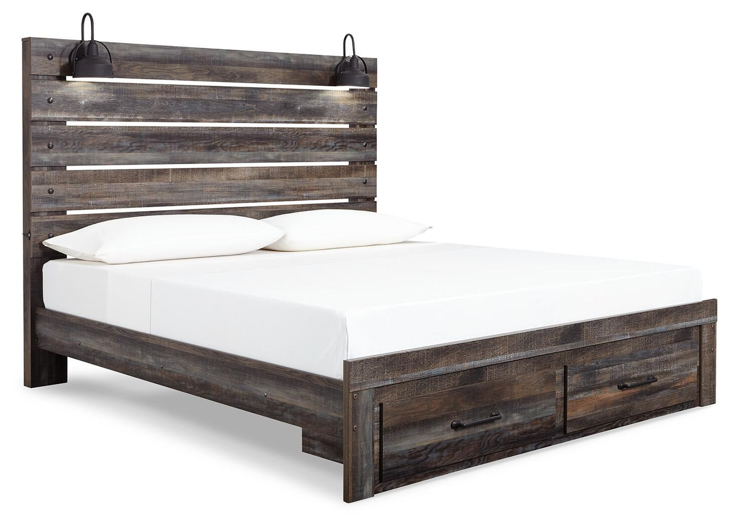 Drystan  Panel Bed With Storage With Mirrored Dresser Signature Design by Ashley®