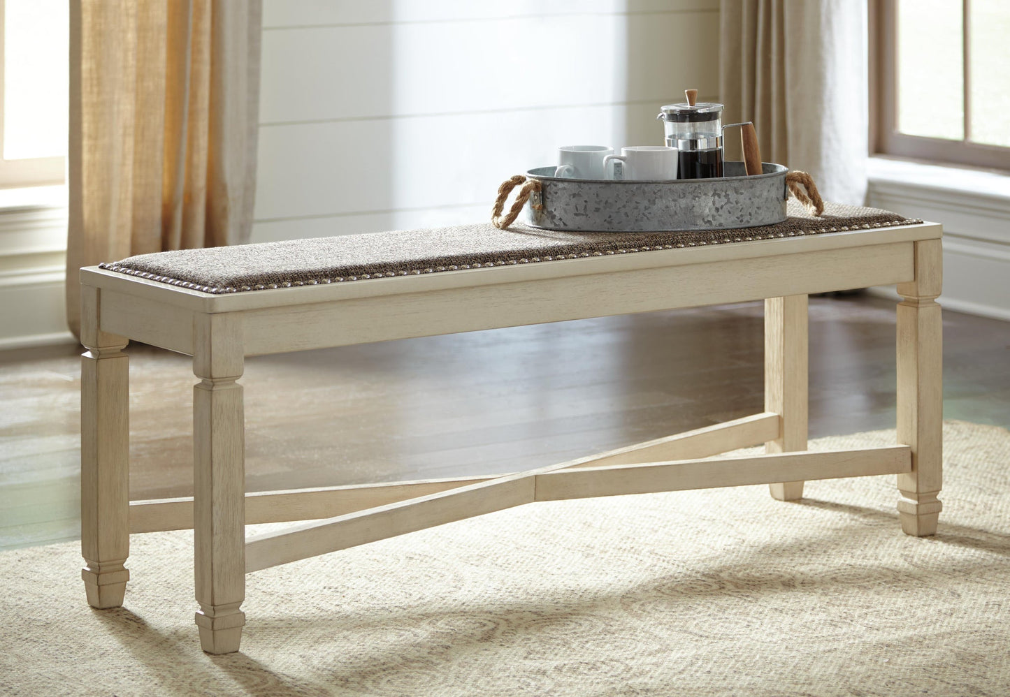 Bolanburg Dining Table and 2 Chairs and 2 Benches Signature Design by Ashley®