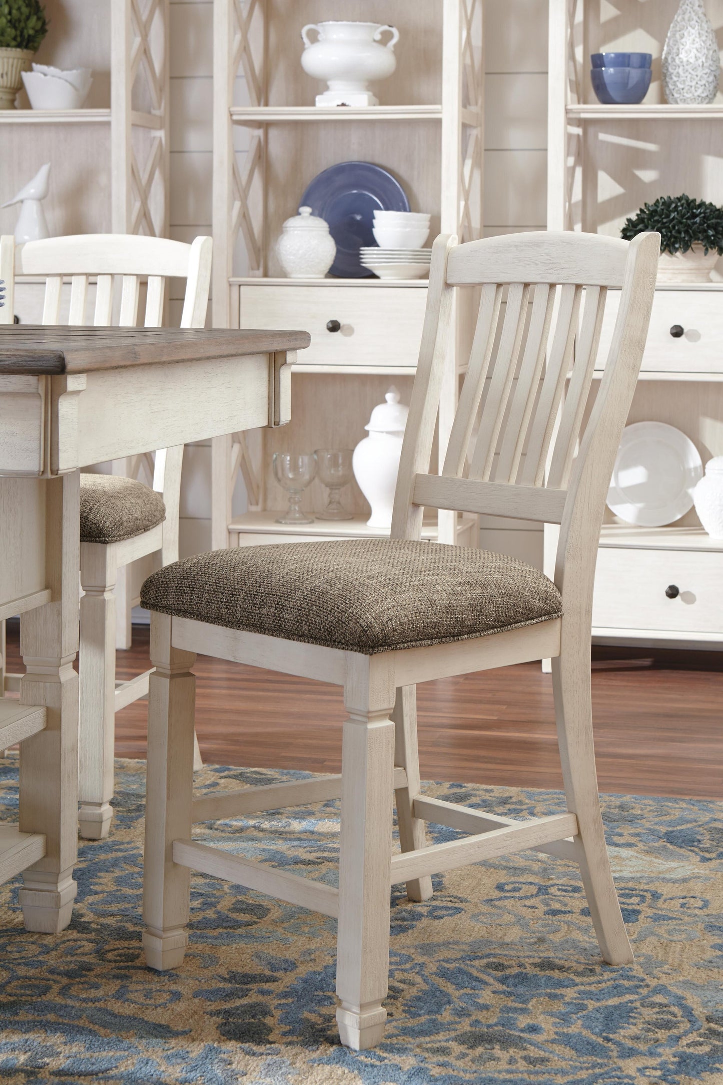 Bolanburg Counter Height Dining Table and 6 Barstools Signature Design by Ashley®