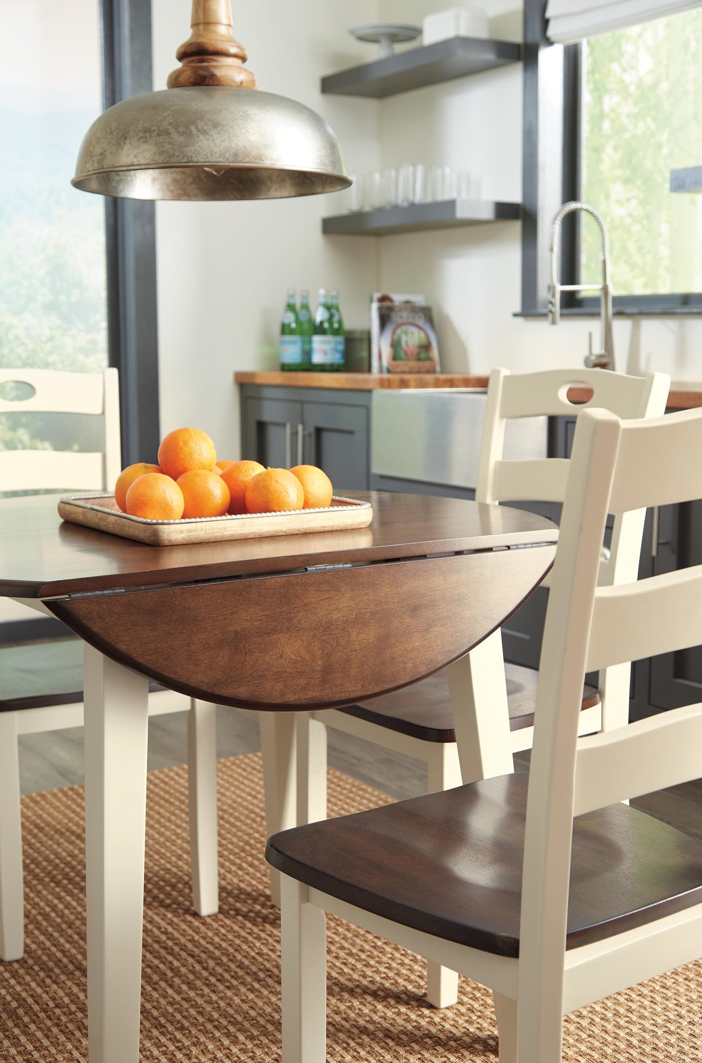 Woodanville Dining Table and 4 Chairs Signature Design by Ashley®
