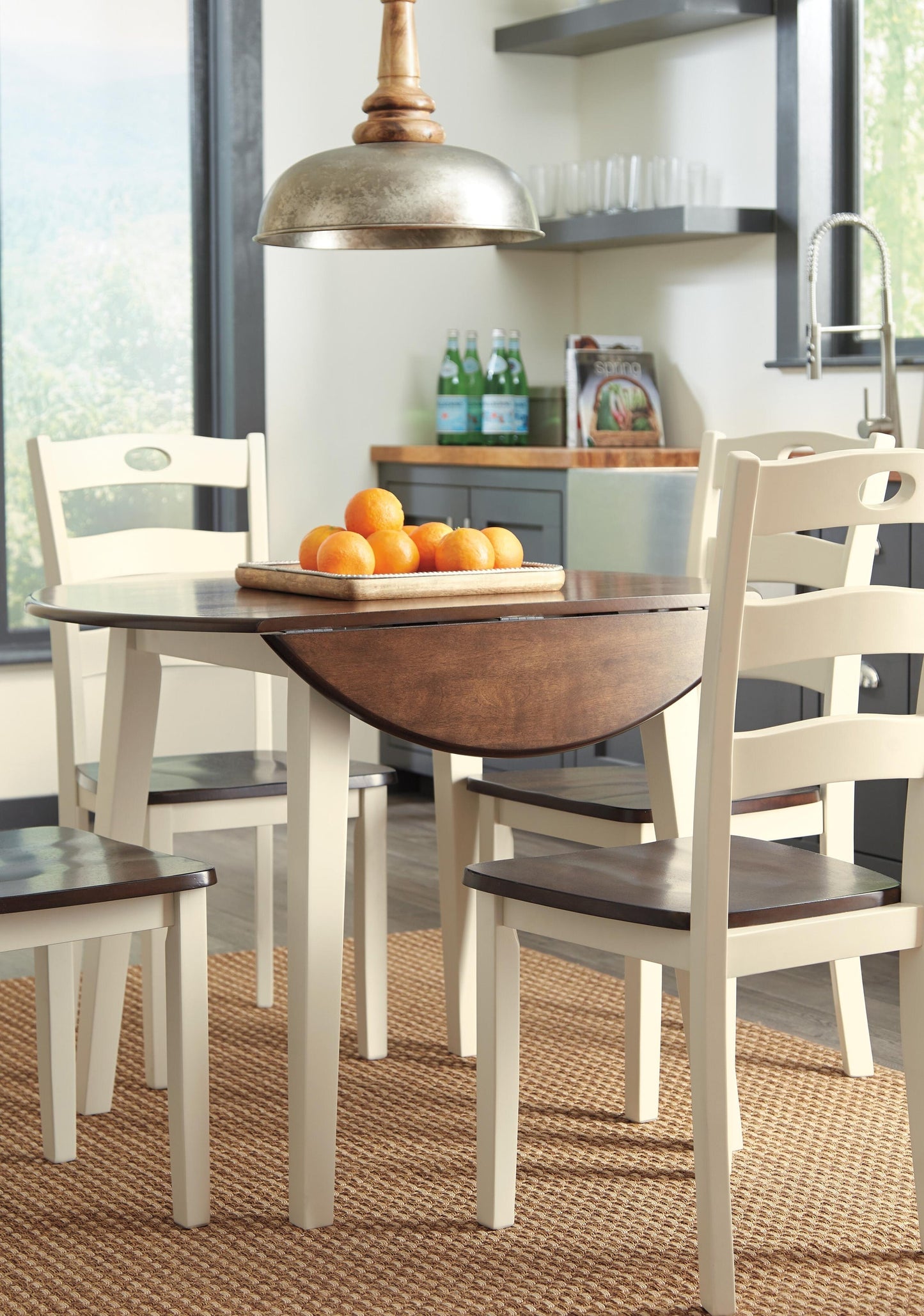 Woodanville Dining Table and 4 Chairs Signature Design by Ashley®