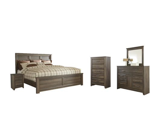 Juararo  Panel Bed With Mirrored Dresser, Chest And Nightstand Signature Design by Ashley®