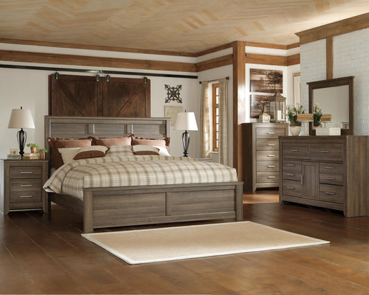 Juararo  Panel Bed With Mirrored Dresser, Chest And Nightstand Signature Design by Ashley®