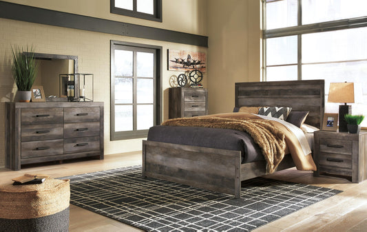 Wynnlow  Panel Bed With Mirrored Dresser, Chest And Nightstand Signature Design by Ashley®