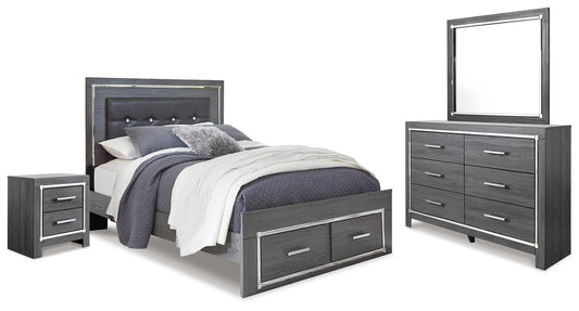 Lodanna  Panel Bed With 2 Storage Drawers, Dresser, Mirror And Nightstand Signature Design by Ashley®