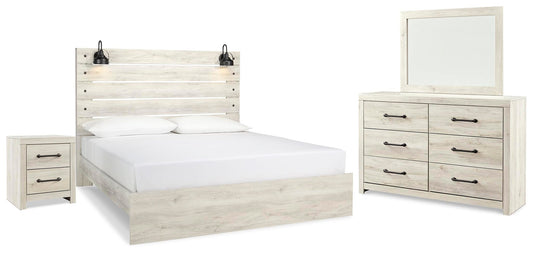 Cambeck  Panel Bed With Mirrored Dresser And Nightstand Signature Design by Ashley®