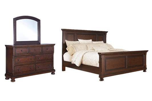 Porter California  Panel Bed With Mirrored Dresser Millennium® by Ashley