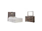 Drystan  Panel Headboard Bed With Mirrored Dresser Signature Design by Ashley®