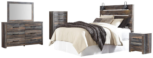 Drystan  Panel Headboard Bed With Mirrored Dresser, Chest And Nightstand Signature Design by Ashley®