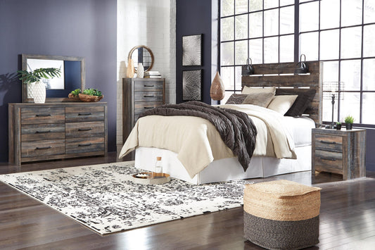 Drystan  Panel Headboard Bed With Mirrored Dresser, Chest And Nightstand Signature Design by Ashley®