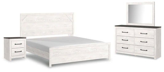 Gerridan  Panel Bed With Mirrored Dresser And Nightstand Signature Design by Ashley®