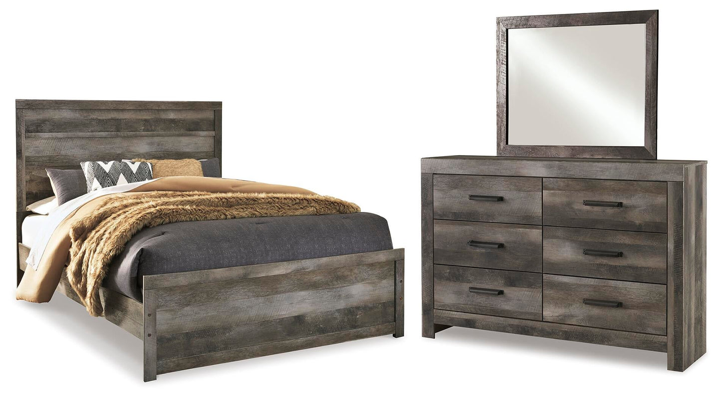 Wynnlow  Panel Bed With Mirrored Dresser Signature Design by Ashley®